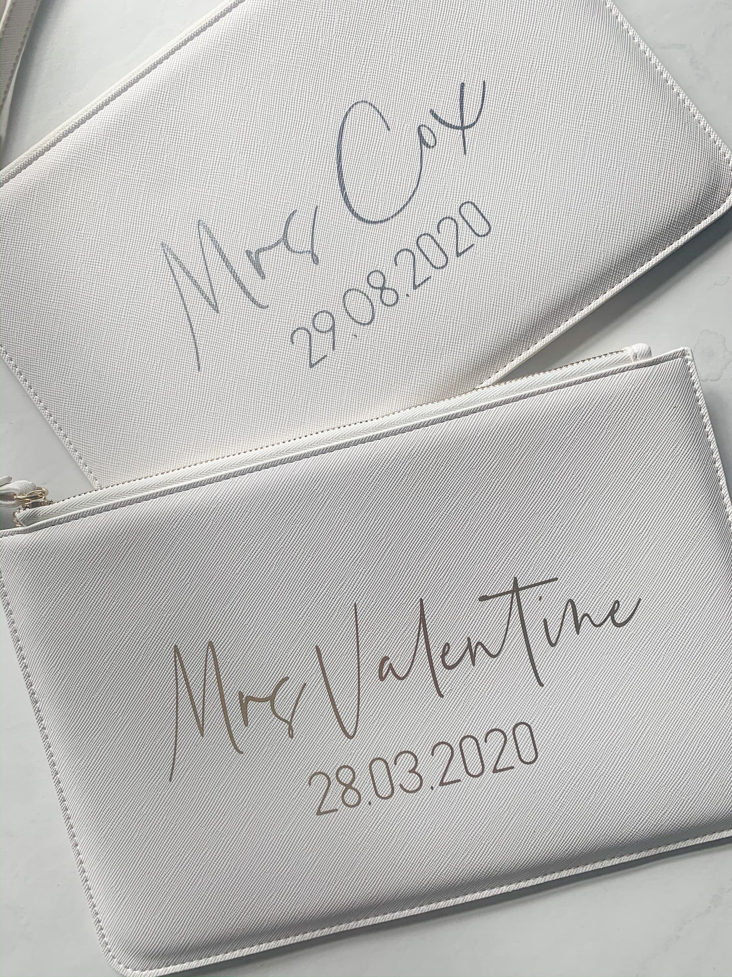 Personalised Luxury Mrs Pouch Bag