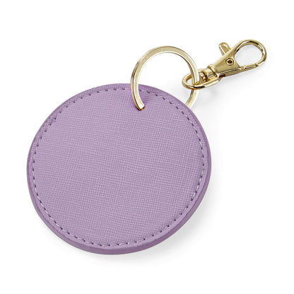 Mrs Script Heart Round Key Ring