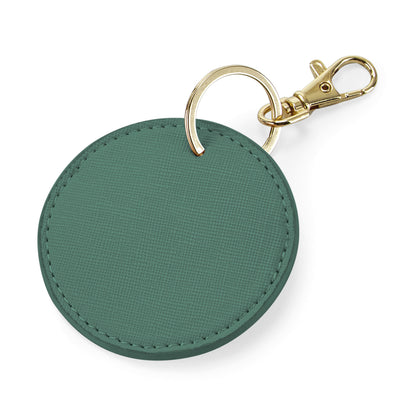 Mrs Script Heart Round Key Ring