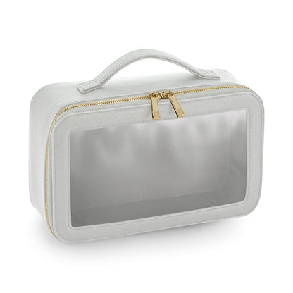 Monogrammed Luxe Clear Travel Case