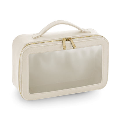 Monogrammed Luxe Clear Travel Case