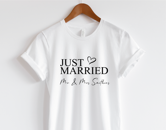 Just Married Heart T-shirt