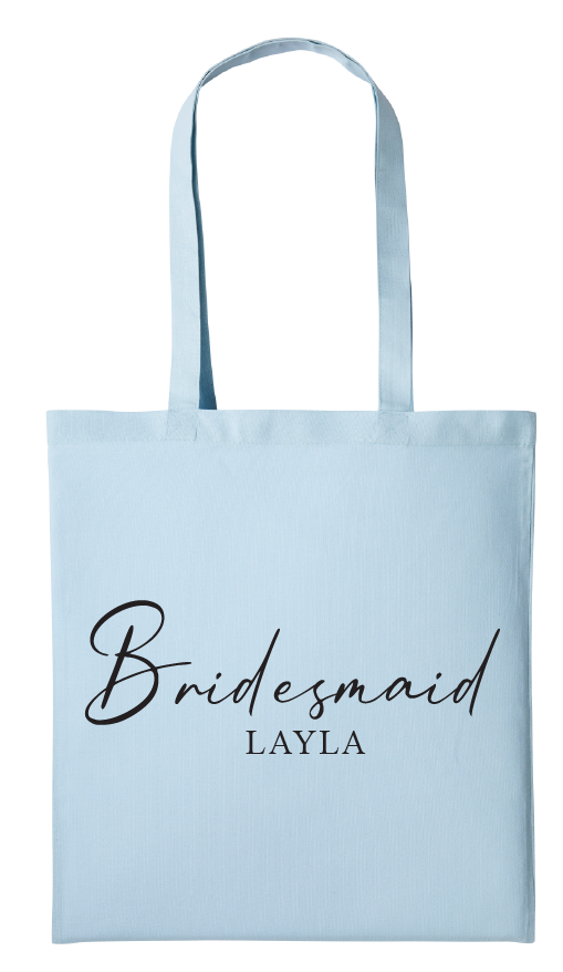 Layla Personalised Wedding Tote Bag