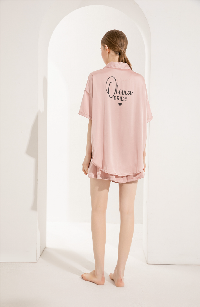 Olivia Relaxed Fit Satin Pyjamas