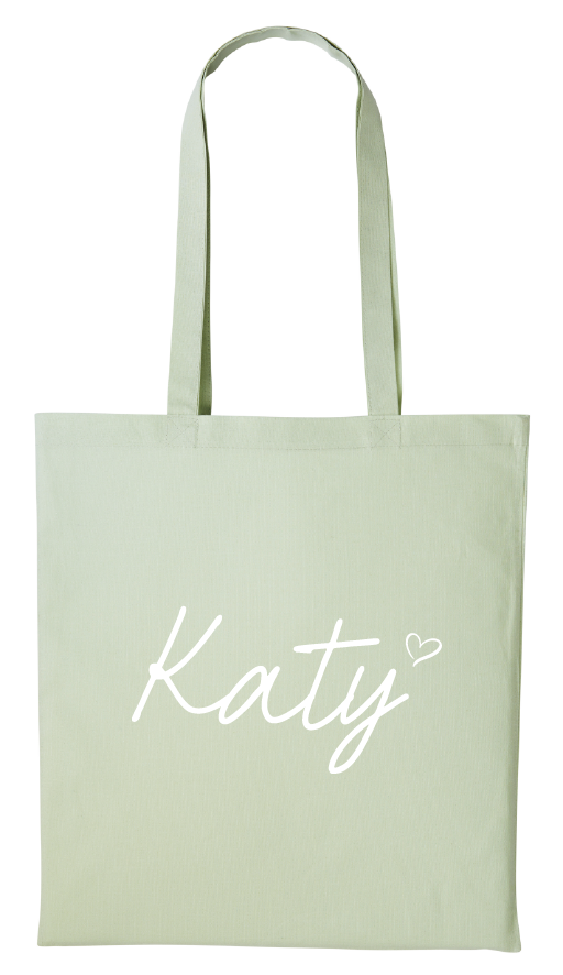 Script Name Personalised Tote Bag