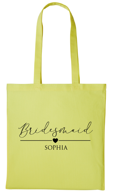 Sophia Personalised Wedding Tote Bag