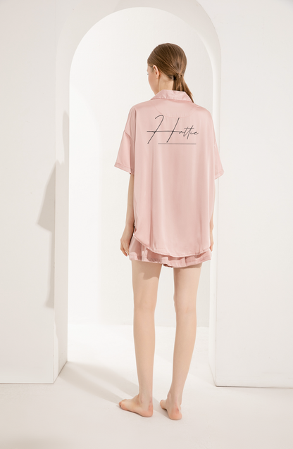 Hattie Relaxed Fit Satin Pyjamas