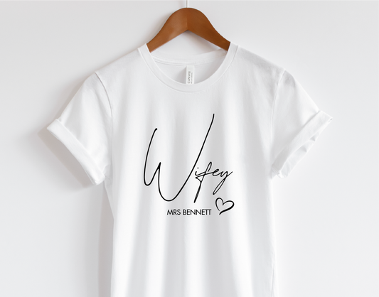 Wifey Large Print T-shirt