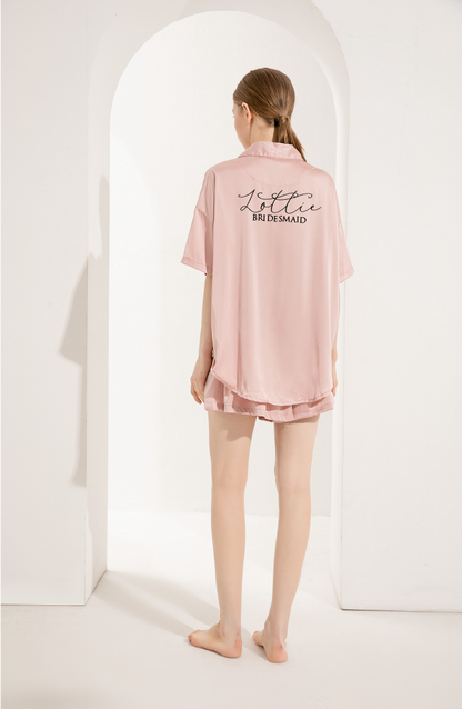 Lottie Relaxed Fit Satin Pyjamas