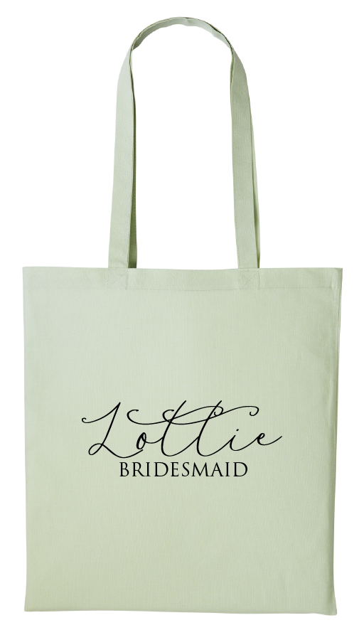 Lottie Personalised Wedding Tote Bag